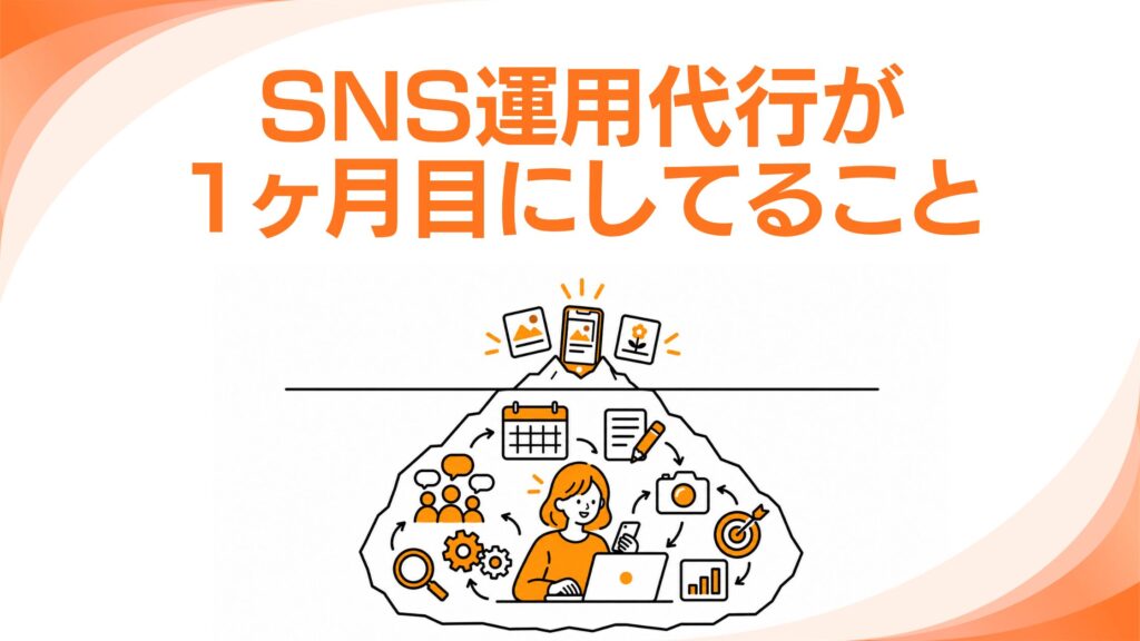 SNS運用代行に依頼した際の1ヶ月目って何してるの？投稿が少ない理由と裏で動いていること。